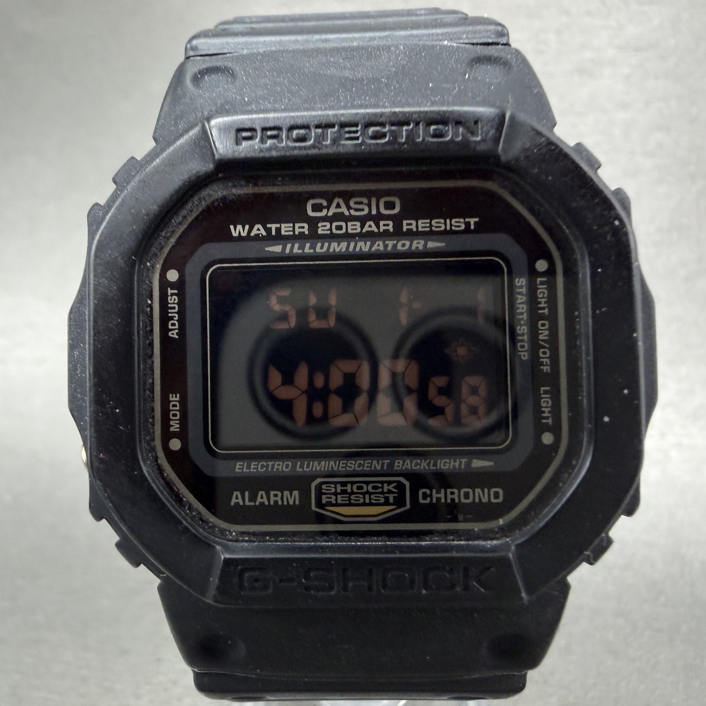 Casio G-Shock Watch Men 43mm Digital Black Gold DW-5600RE Octagon New Battery2