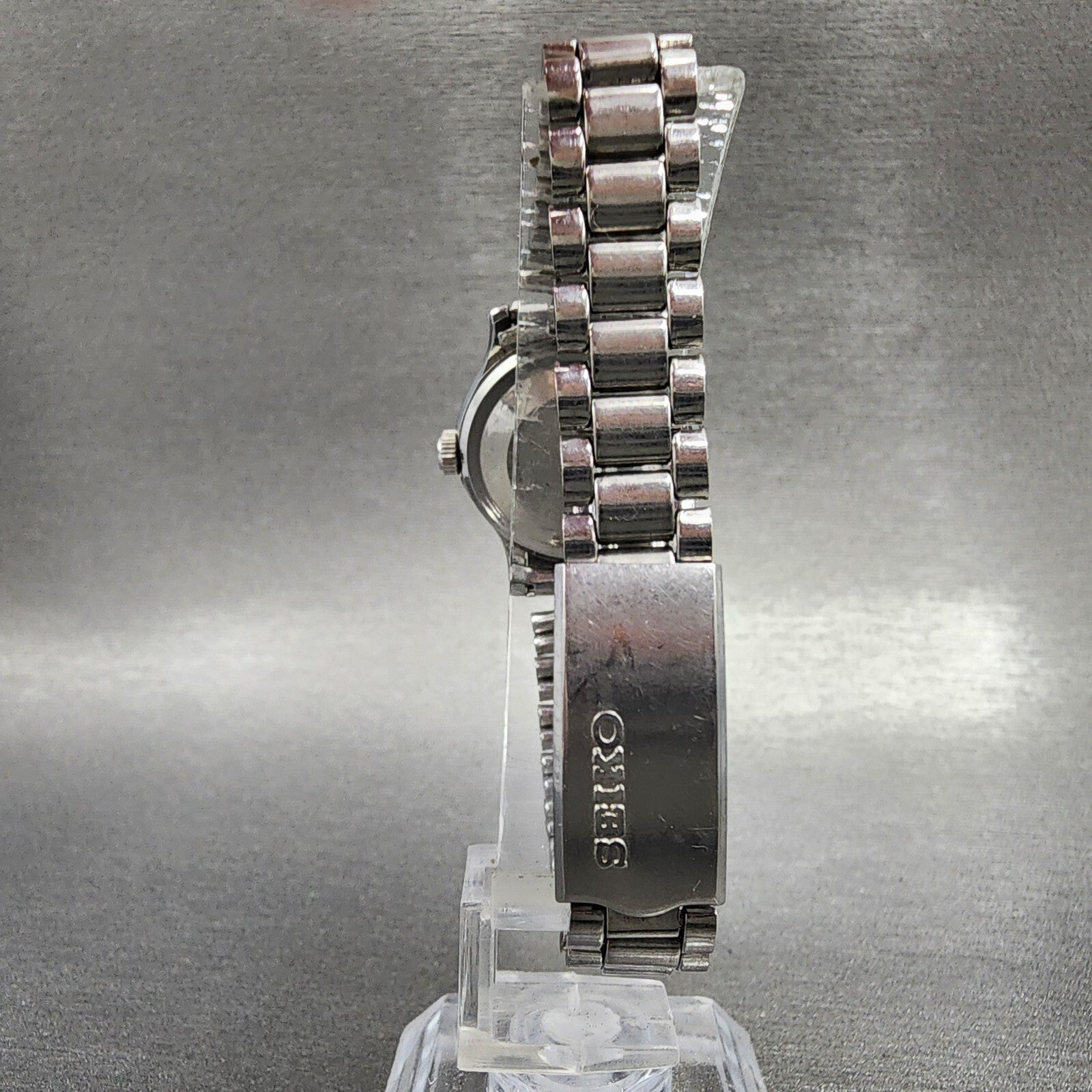 Seiko Watch Women 25mm Gray Dial Silver Tone Manual Wind Runs 11040259 Vintage7