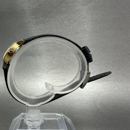 Seiko Watch Women 20mm Champagne Dial Gold Tone Round Manual 111290 Runs6