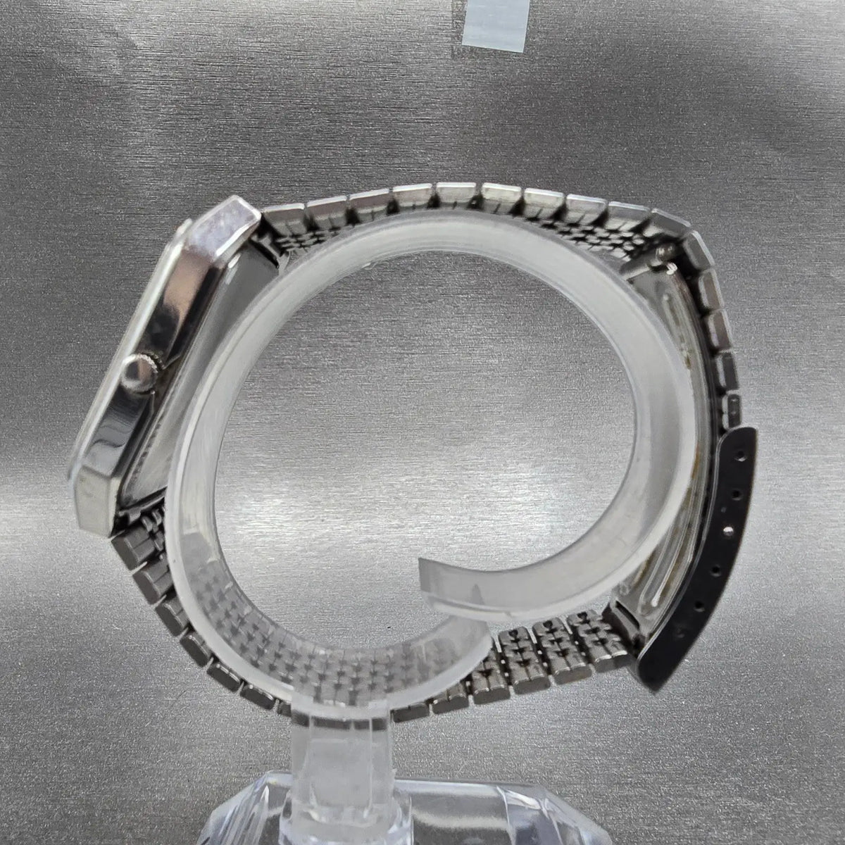 Seiko Analog Digital Watch Men 31mm Champagne Dial Two Tone H449-5050 New Batt6