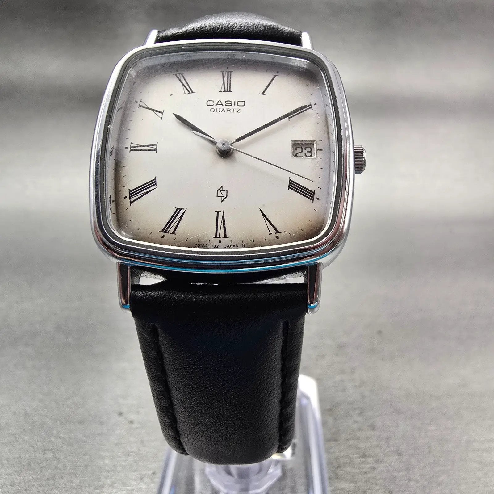 Casio Watch Men 29mm Silver Dial Silver Tone Date Rectangle MQ-502 New Battery5