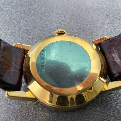 Technos Queen Extra Watch Women 23mm Tigereye Dial Gold Filled Manual Wind Runs11