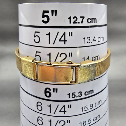 Seiko Watch Women 17mm Gold Dial Gold Tone Oval 1400-8339 New Battery Vintage9