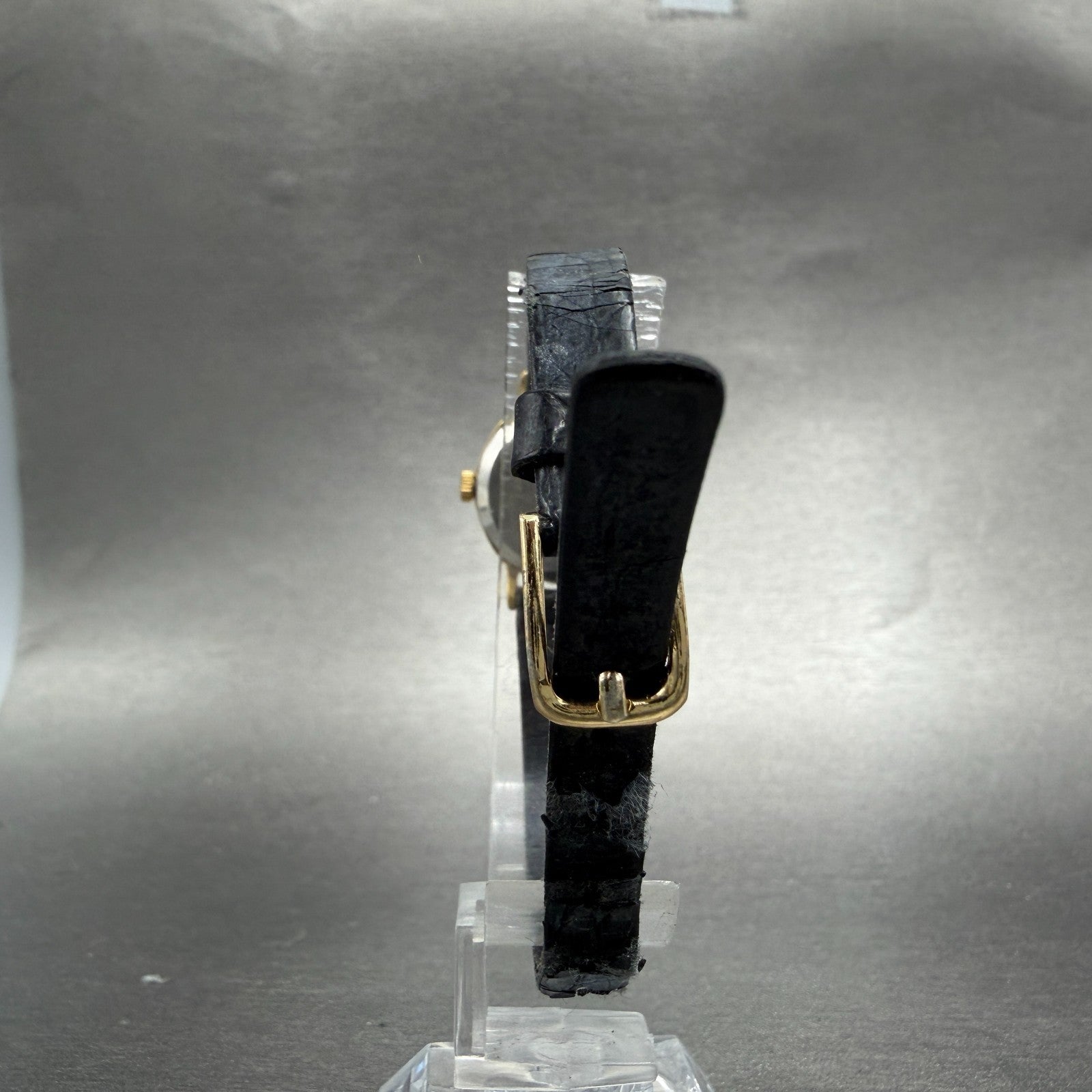 Seiko Pulsar Watch Women 21mm Gray Dial Gold Tone Octagon Y480-7160 New Battery7