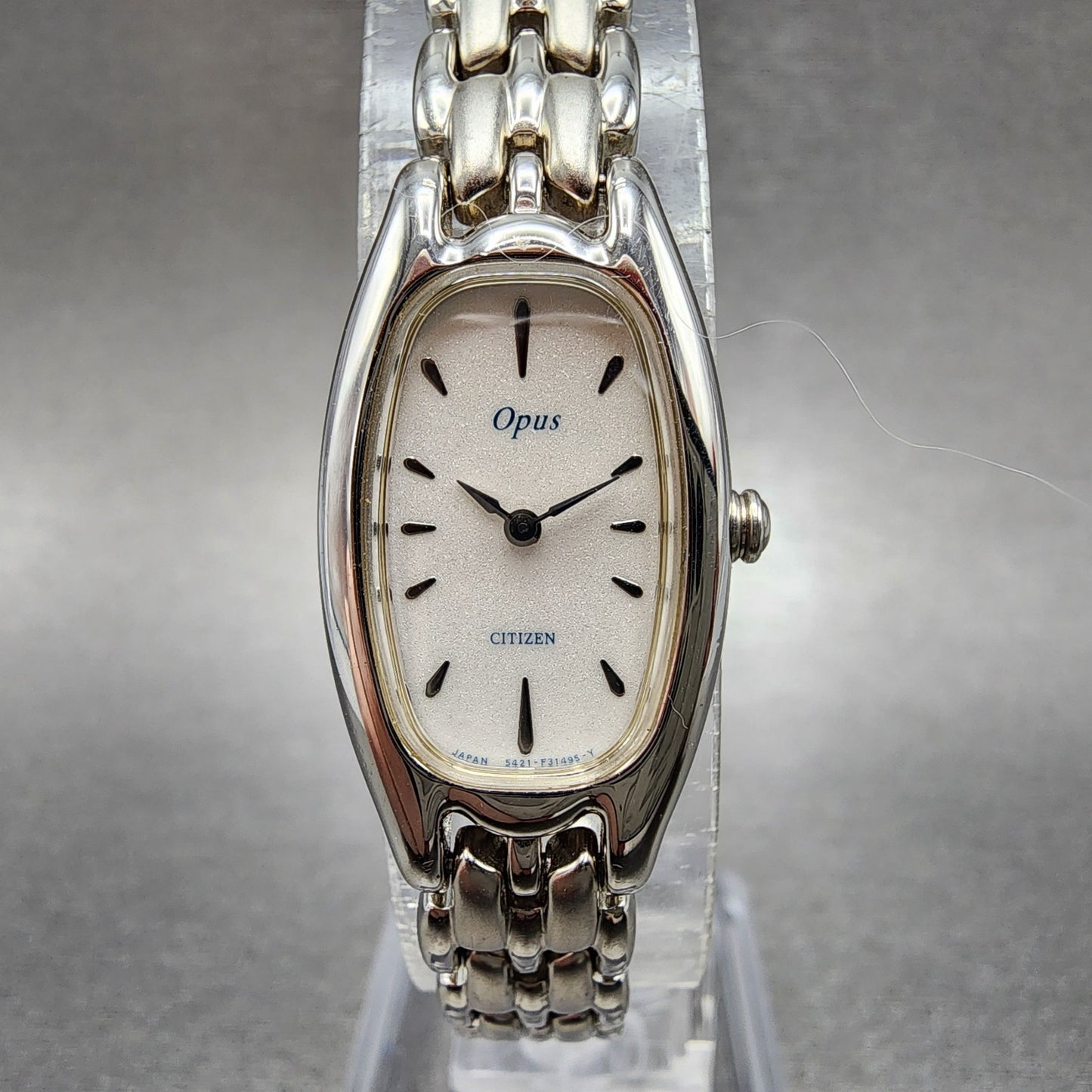 Citizen Opus Watch Women 16mm White Dial Silver Tone 5421F46908 New Battery0