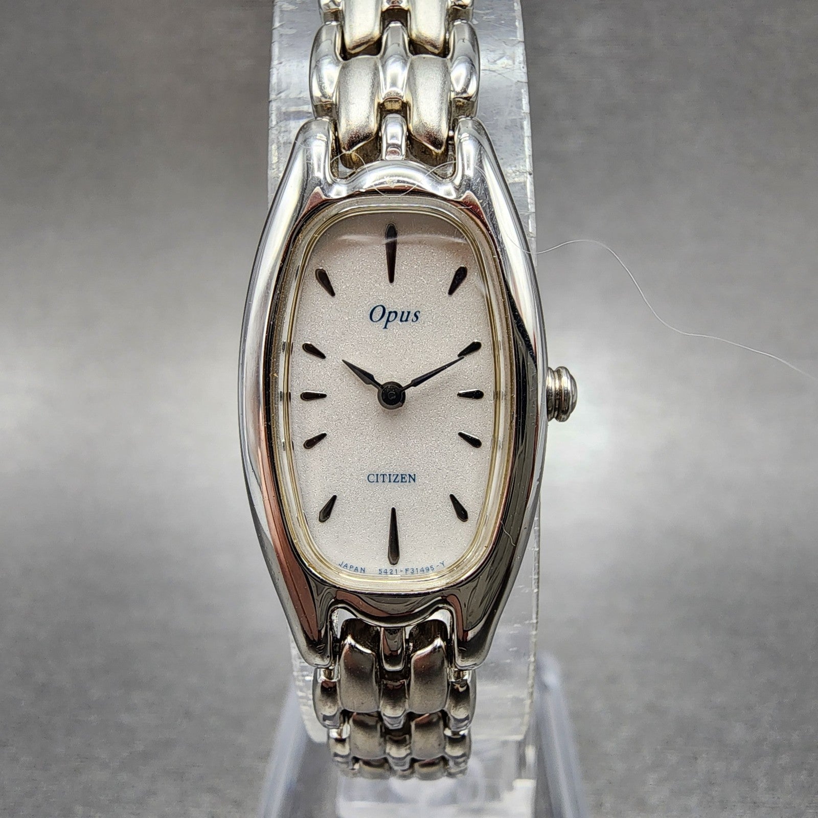 Citizen Opus Watch Women 16mm White Dial Silver Tone 5421F46908 New Battery0