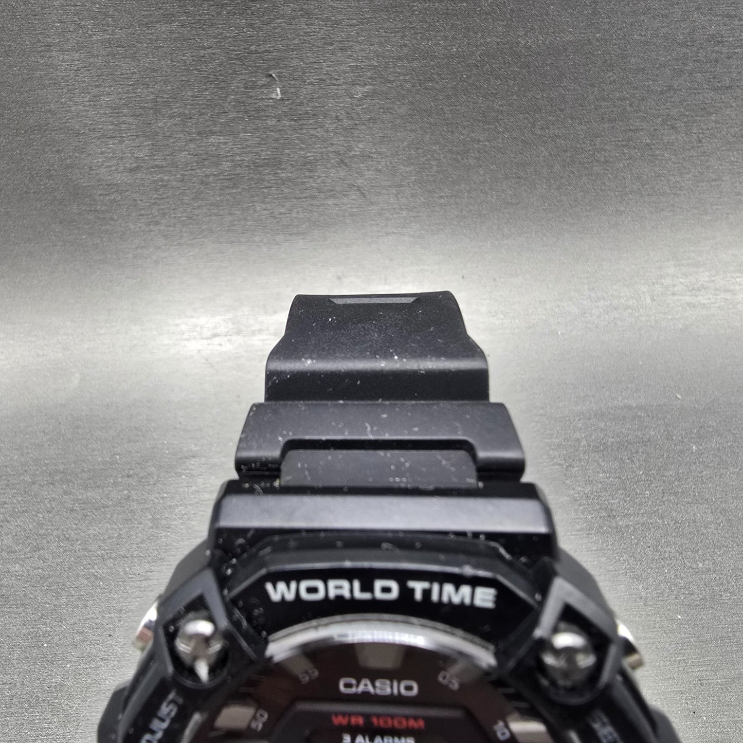 Casio World Time AEQ-120 Watch Men 52mm Black Alarm Chronograph Round New Batt4