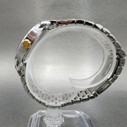 Coach Lex Watch Women 32mm White Dial Two Tone Round W6050 New Battery