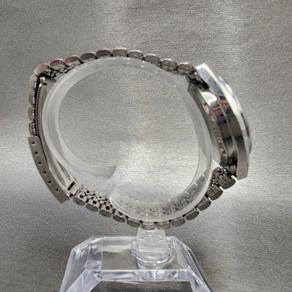 Seiko 5 Automatic Watch Men 35mm Silver Dial Silver Tone Daydate 70096000 PARTS9