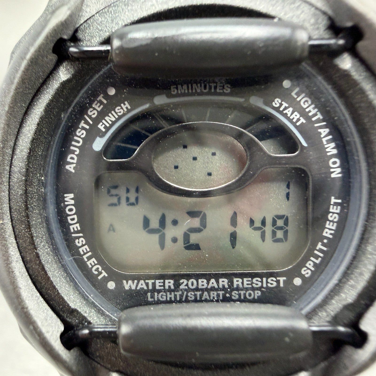 Casio Baby-G BGR-210 Watch Women 43mm Gray Alarm Chrono Digital New battery1