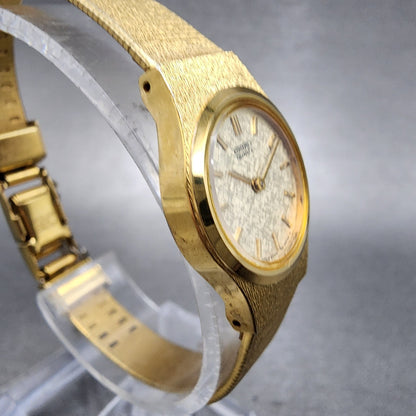 VTG Seiko Watch Women 17mm Champangne Dial Gold Tone Round 2Y000019 New Battery3