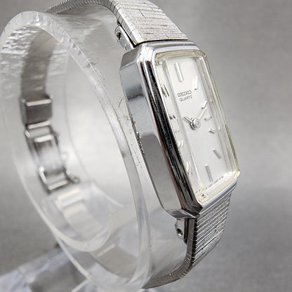 Seiko Tank Watch Women 14mm Silver Dial Silver Tone 13205779 New Battery3
