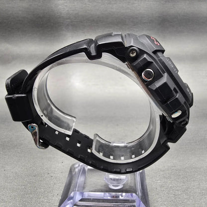 Casio G-Shock G-100 Watch Men 47mm Black Dial Black Tone Chrono Alarm New Batt J8