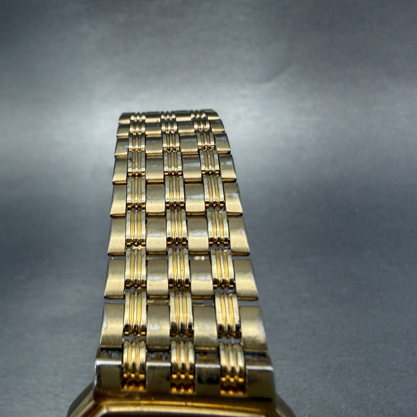 Seiko Watch Men 28mm Champagne Dial Gold Tone Date Octagon 5P39-5B49 New Battery4