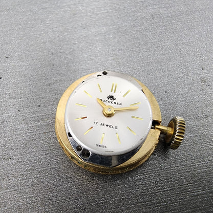Bucherer Watch Women 17mm Silver Dial Gold plated Manual Wind Runs Vintage11
