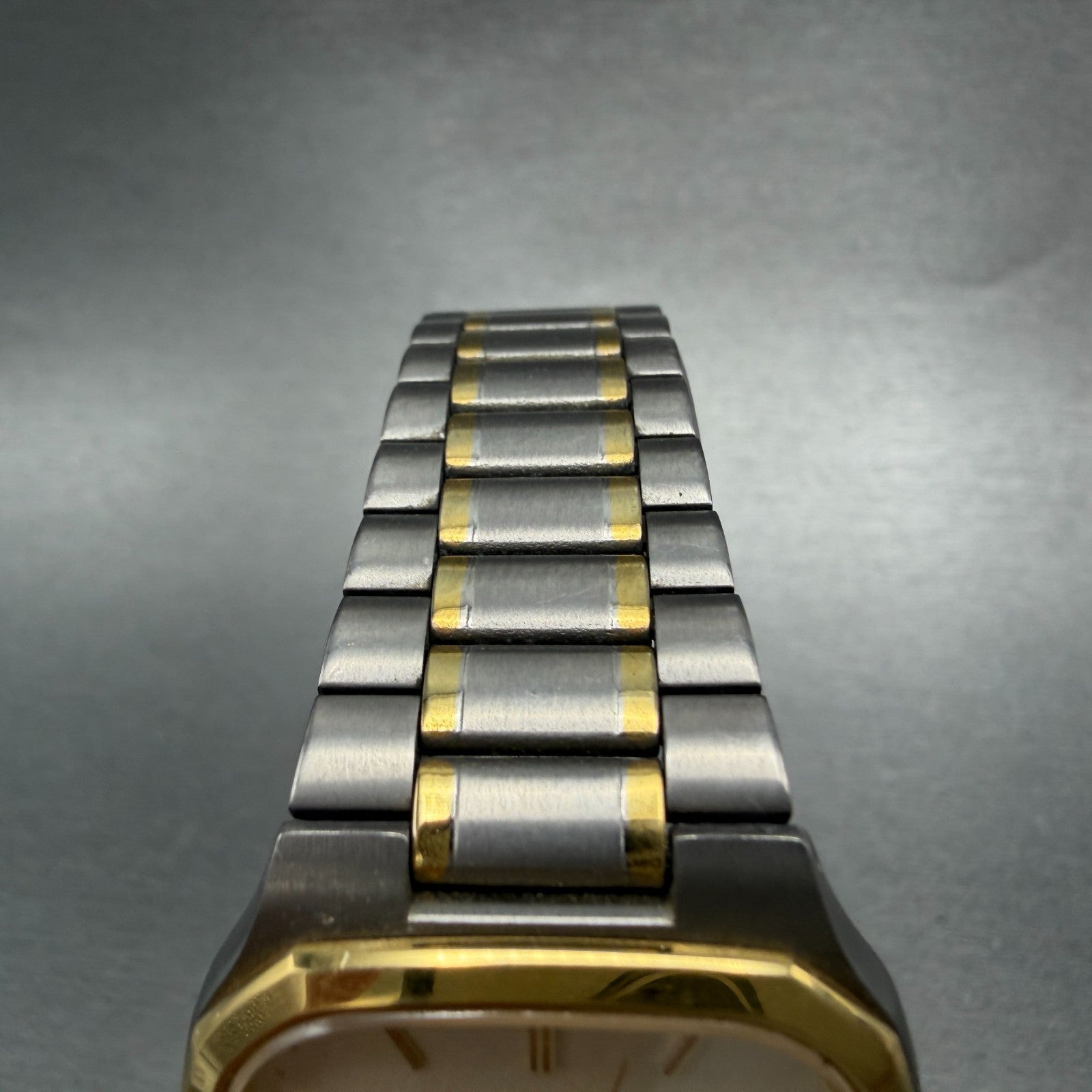 Seiko Watch Men 31mm Champagne Dial Two Tone Titanium Daydate 7N93-5010 New Batt4