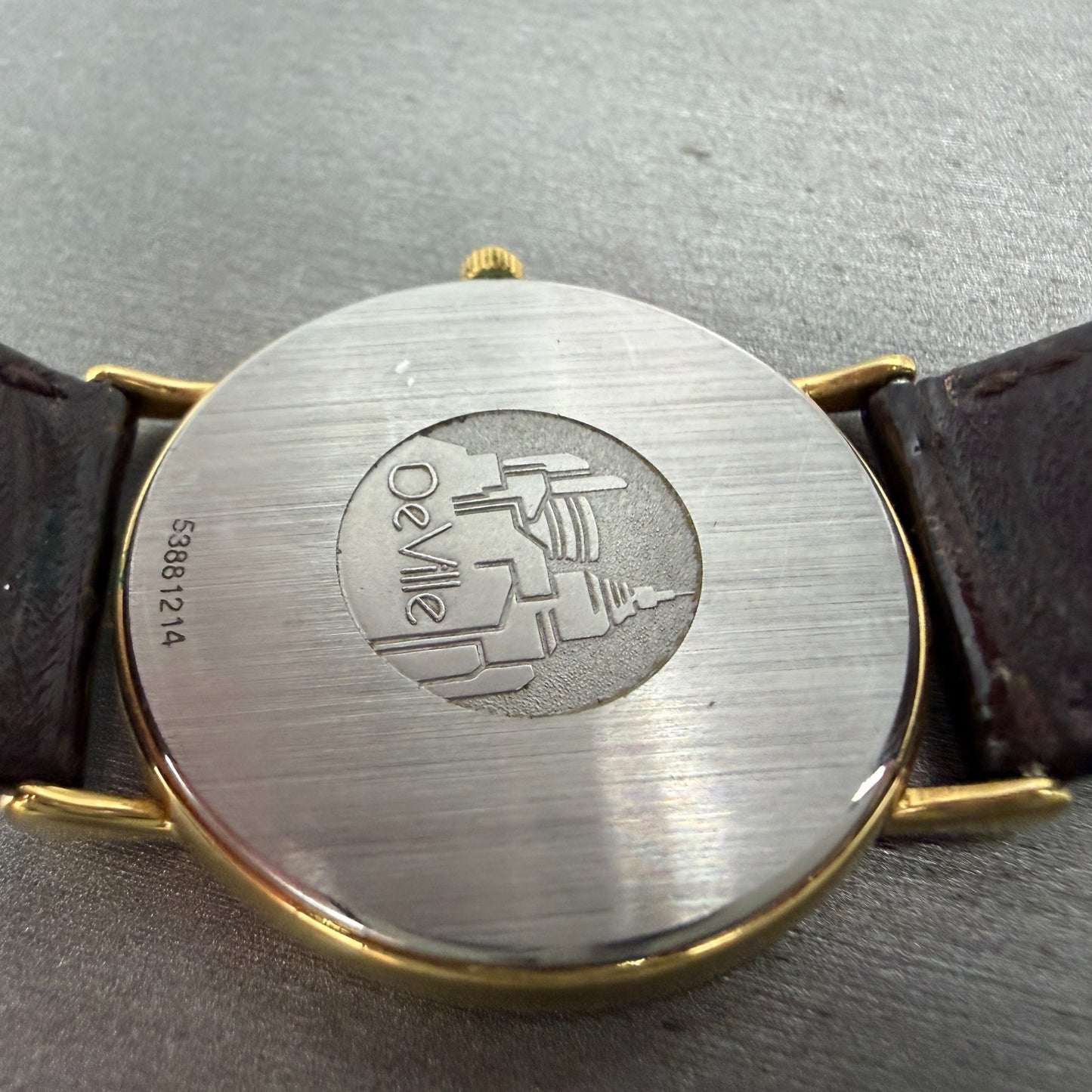 Omega De Ville Watch Men 32mm Gold Dial Gold Plated Cal1378 195.0075.2 PARTS11