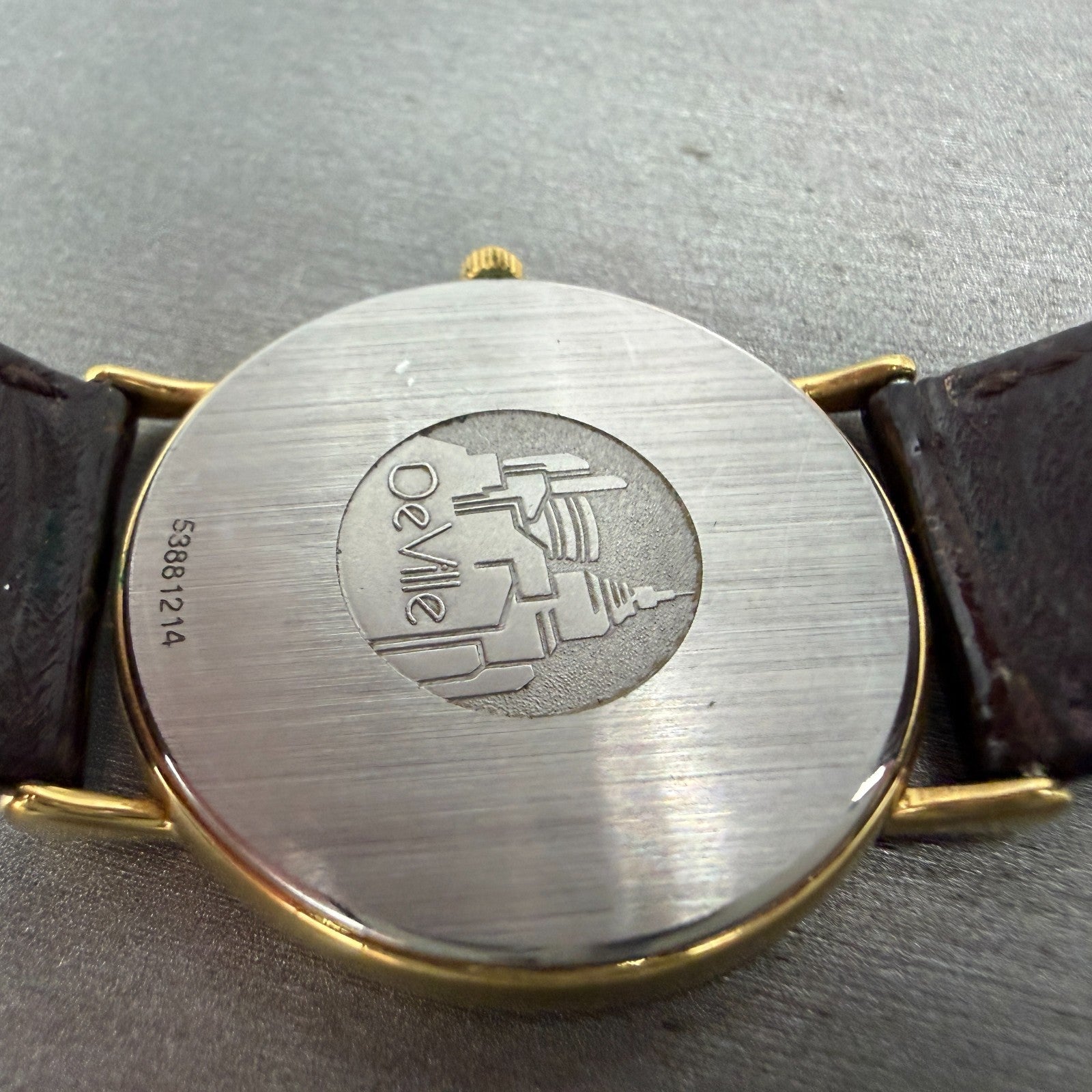 Omega De Ville Watch Men 32mm Gold Dial Gold Plated Cal1378 195.0075.2 PARTS11