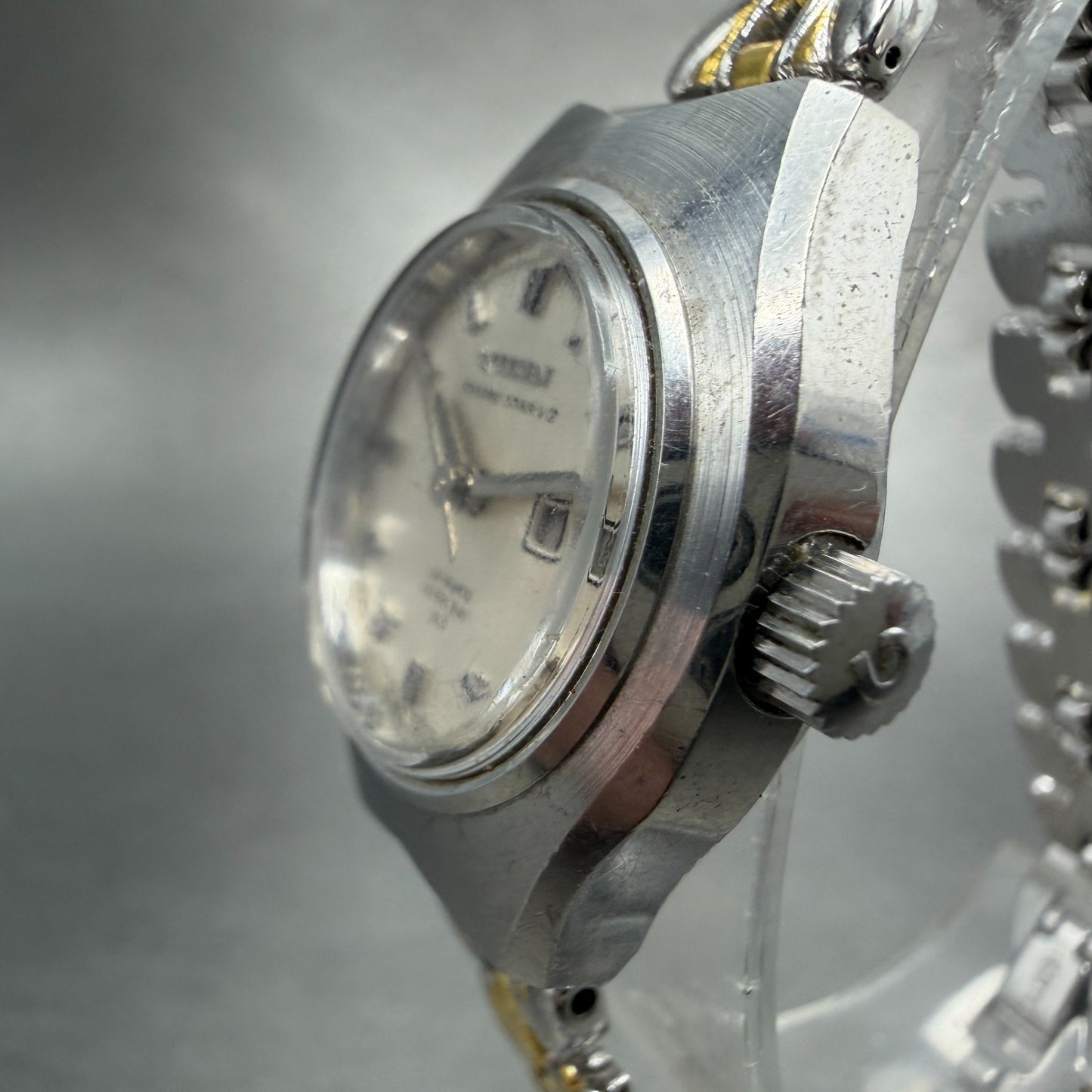 Citizen Cosmo Star V2 Watch Women 26mm Silver Dial Silver Tone Daydate PARTS VTG3