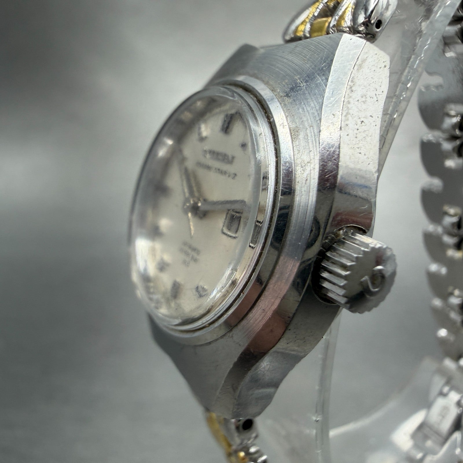 Citizen Cosmo Star V2 Watch Women 26mm Silver Dial Silver Tone Daydate PARTS VTG3