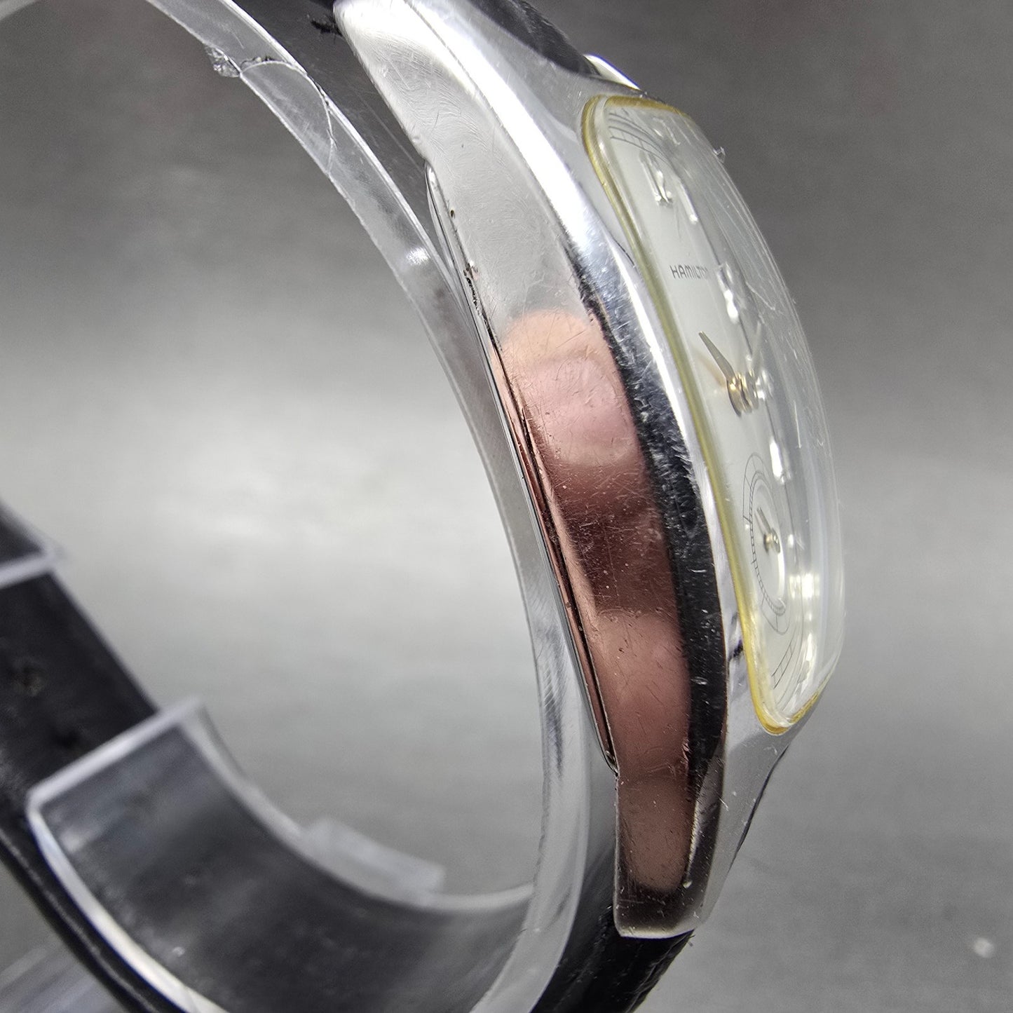Hamilton Boulton Watch Men 24mm Silver Dial Silver Small Seconds 6265 New Batt3