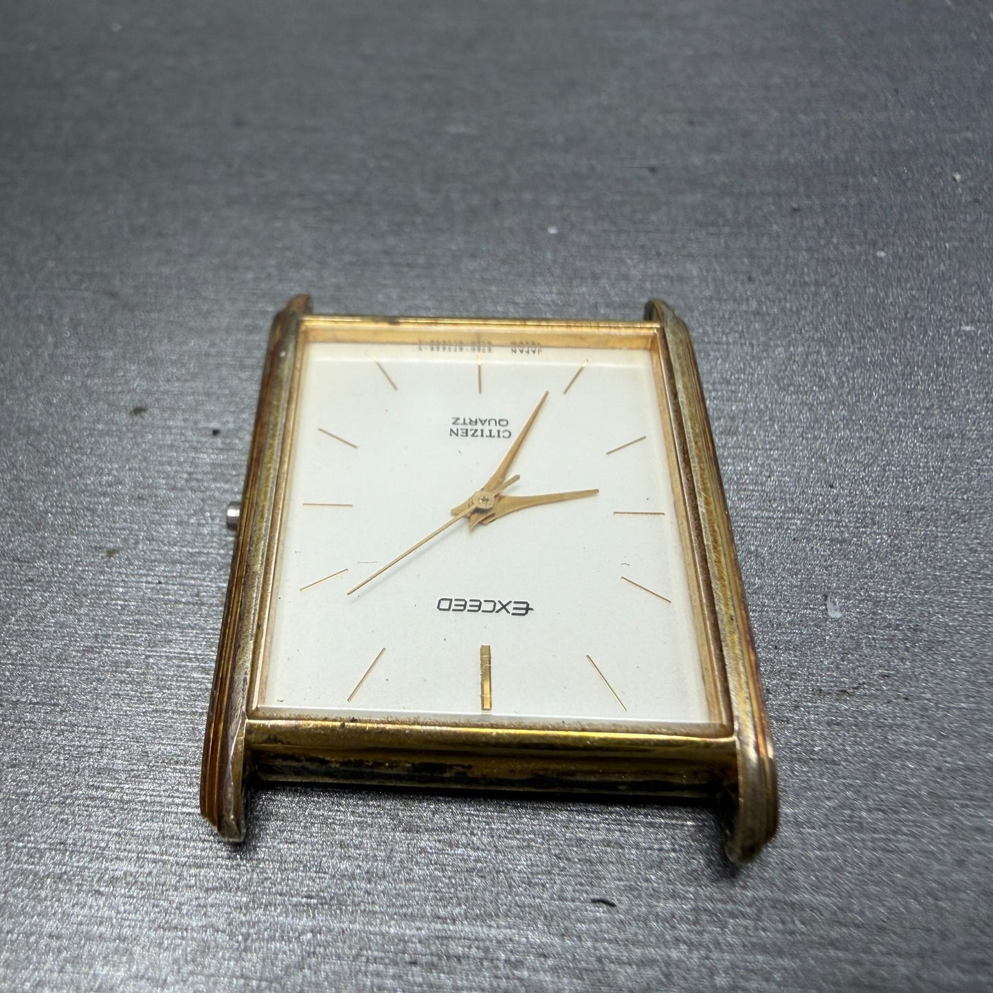 Citizen Exceed Tank Watch Men 24mm Champagne Dial Gold Tone 2730-274253 PARTS5