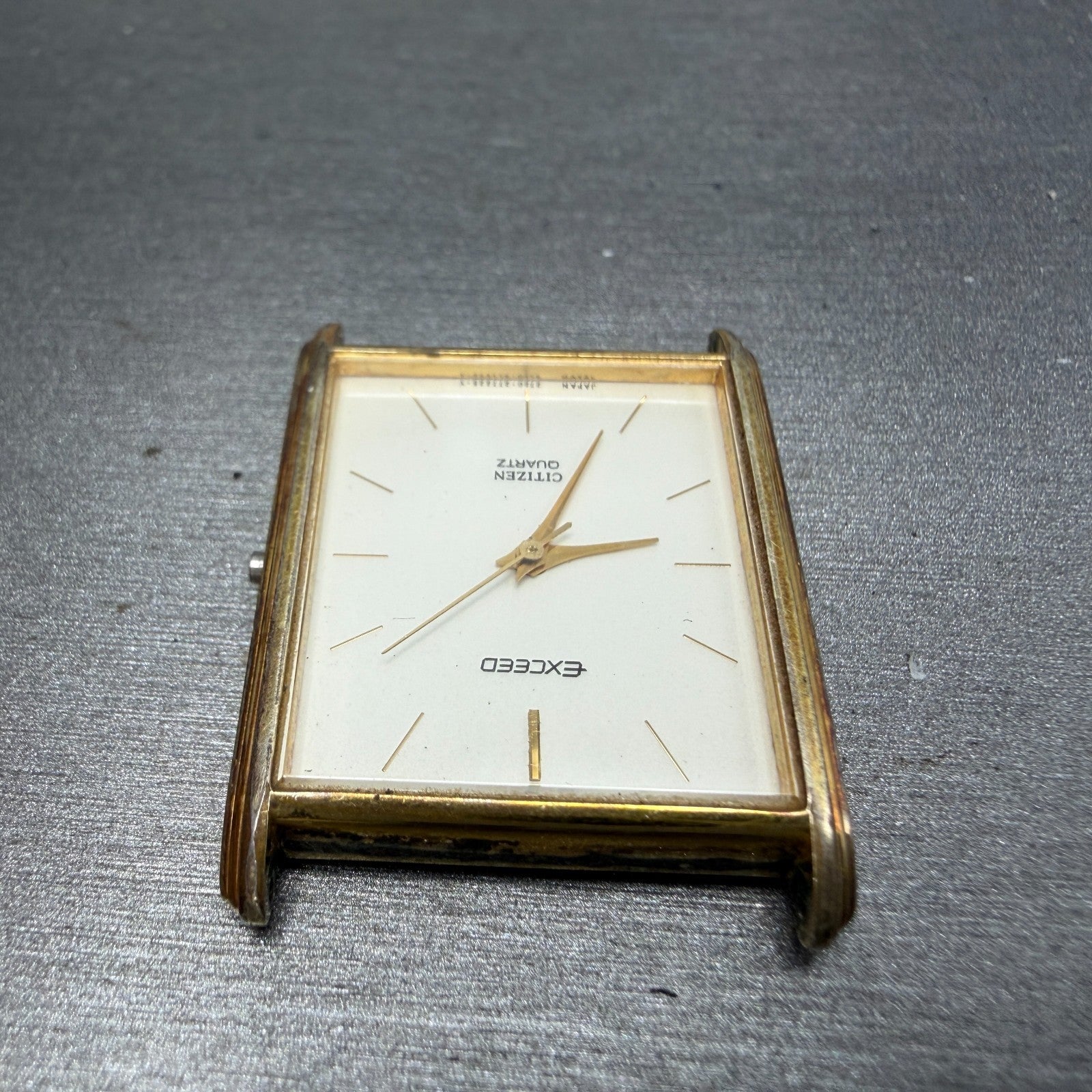 Citizen Exceed Tank Watch Men 24mm Champagne Dial Gold Tone 2730-274253 PARTS5