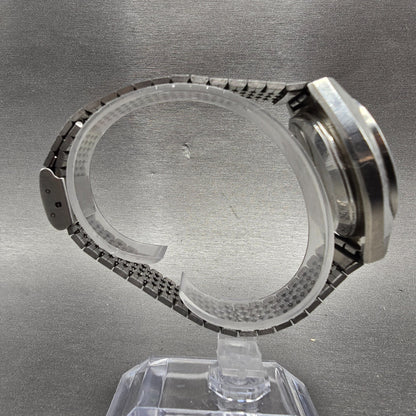 Seiko Type II Watch Men 36mm Silver Dial Silver Tone Daydate 4623-8000 New Batt7
