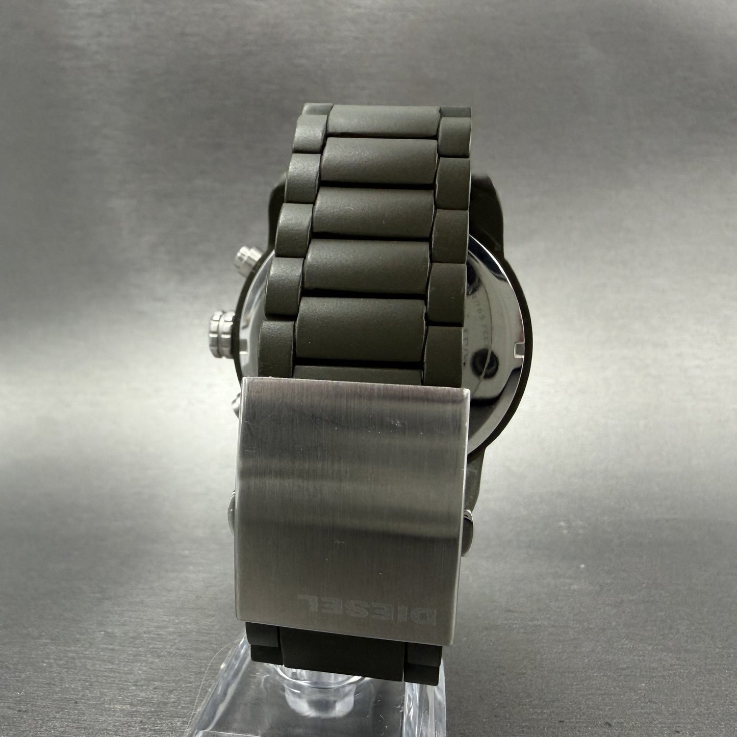 Diesel Franchise Chronograph Watch Men Black Dial Green Tone Round DZ4251 NewBat7