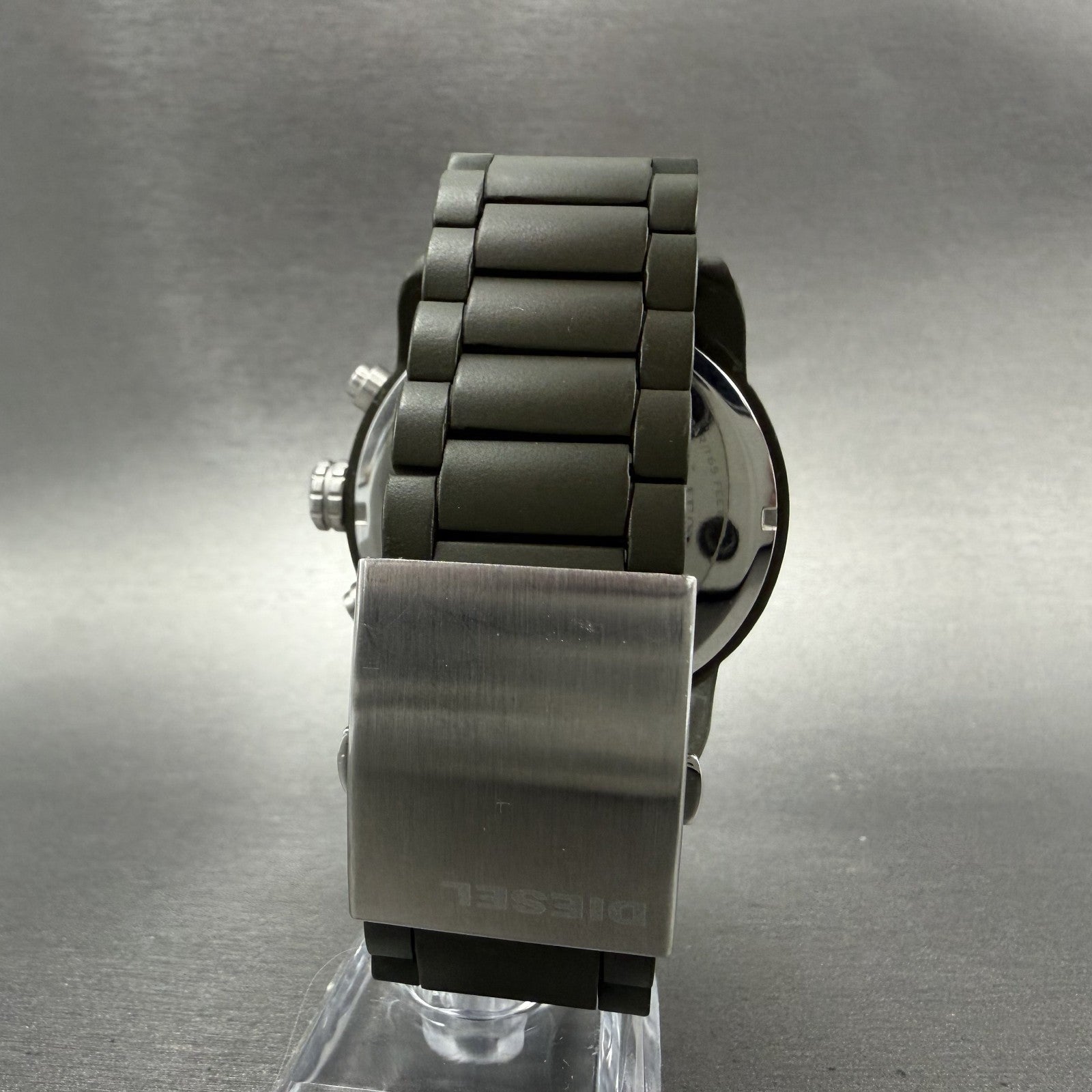 Diesel Franchise Chronograph Watch Men Black Dial Green Tone Round DZ4251 NewBat7