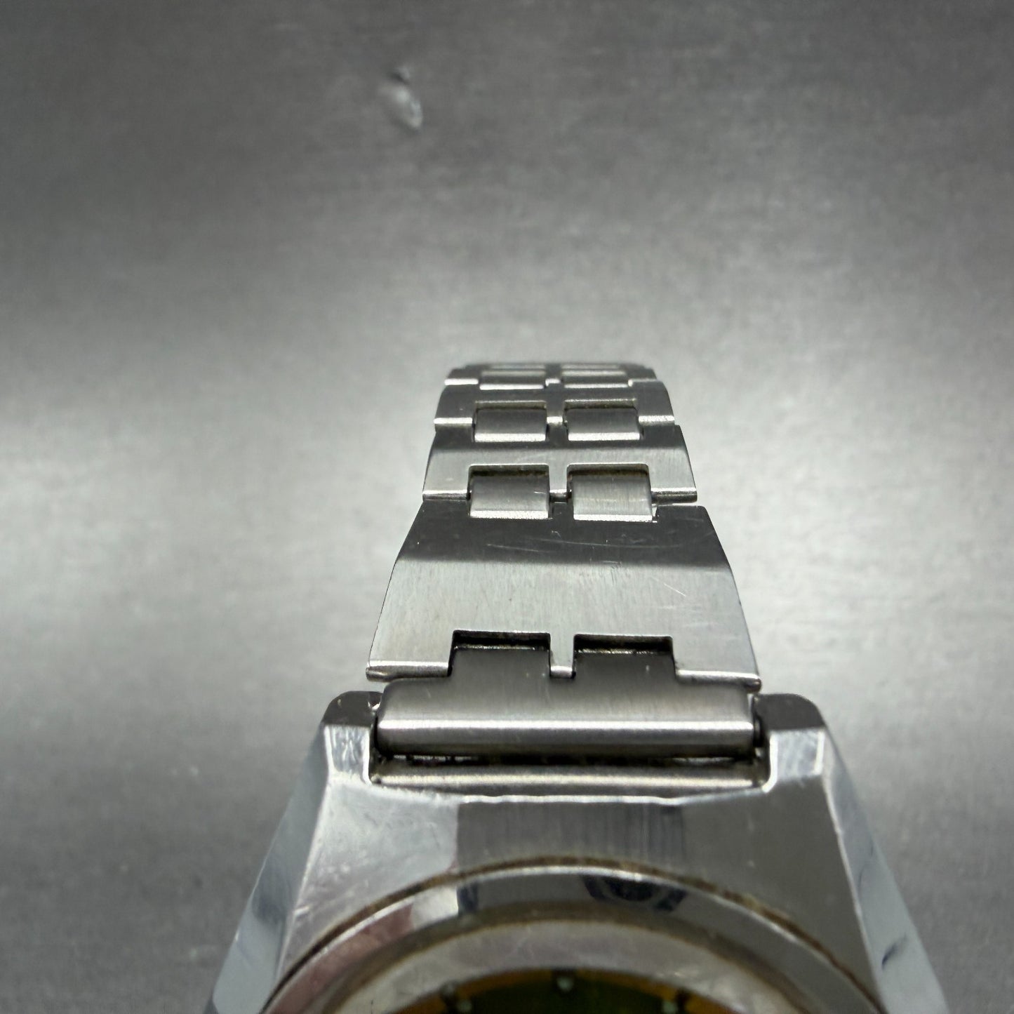 Orient Hi Ace Watch Men 38mm Green Dial Steel Daydate Round Automatic Runs VTG4