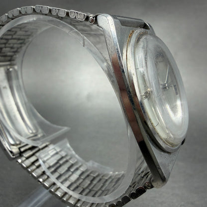 Seiko Skyliner Watch Men 32mm Silver Dial Silver Tone Manual 6220-7080 PARTS VTG4