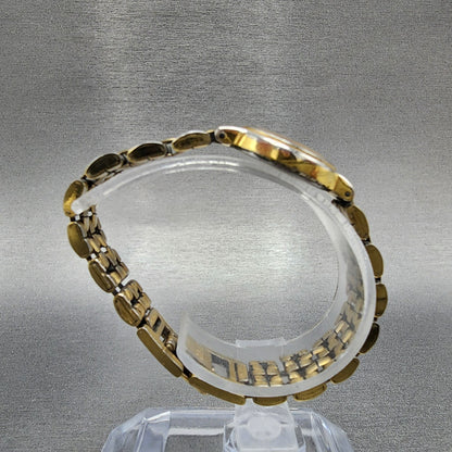 Seiko Watch Women 19mm White Dial Gold Tone Round 1N000C49 New Battery9