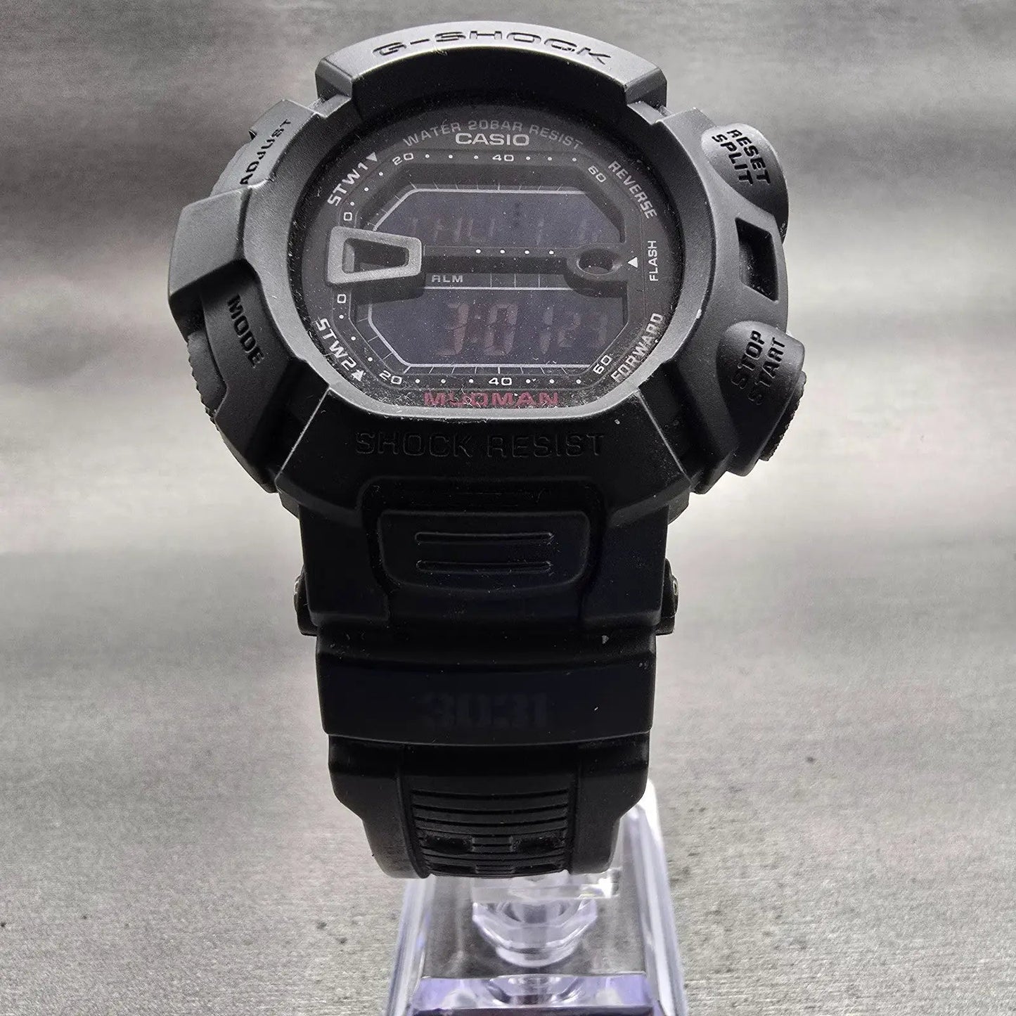 Casio G-Shock Mudman G-9000MS Watch Men 45mm Black Chronograph Alarm New Battery5