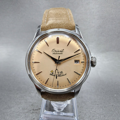 Orient Peanuts Snoopy Bambino Watch Men 38mm Cream Dial Steel Date Automatic1