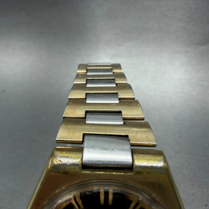 Seiko Automatic Watch Men 38mm Brown Dial Two Tone Daydate 7009-8079 Runs VTG4