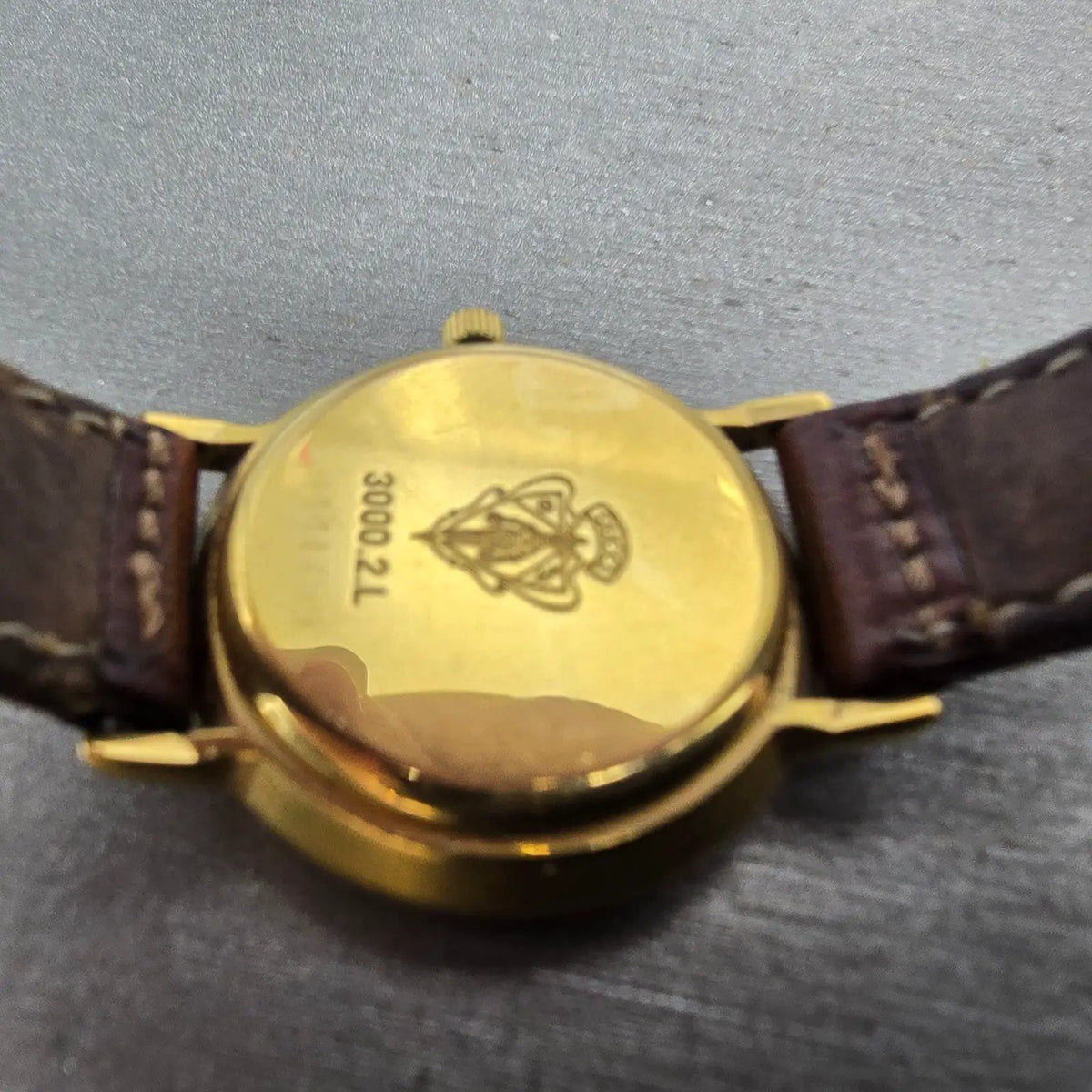 Movado 3000.2.L Watch Women 26mm Cream Dial Gold Plated Round New Battery9