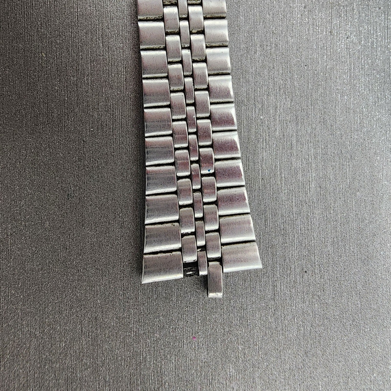 VTG Seiko Watch Bracelet 20mm Stainless Steel 5 Link Tri Folding Clasp no endlin5