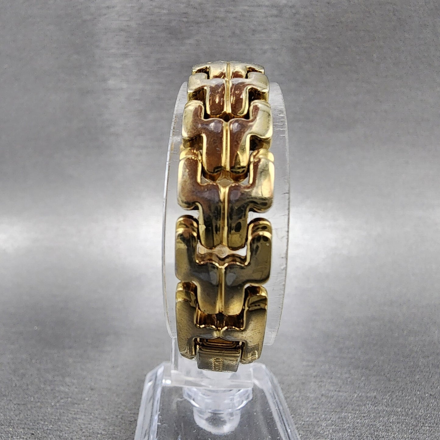 Seiko Tank Watch Women 16mm White Dial Gold Tone Rectangle 1N006T10 New Battery7