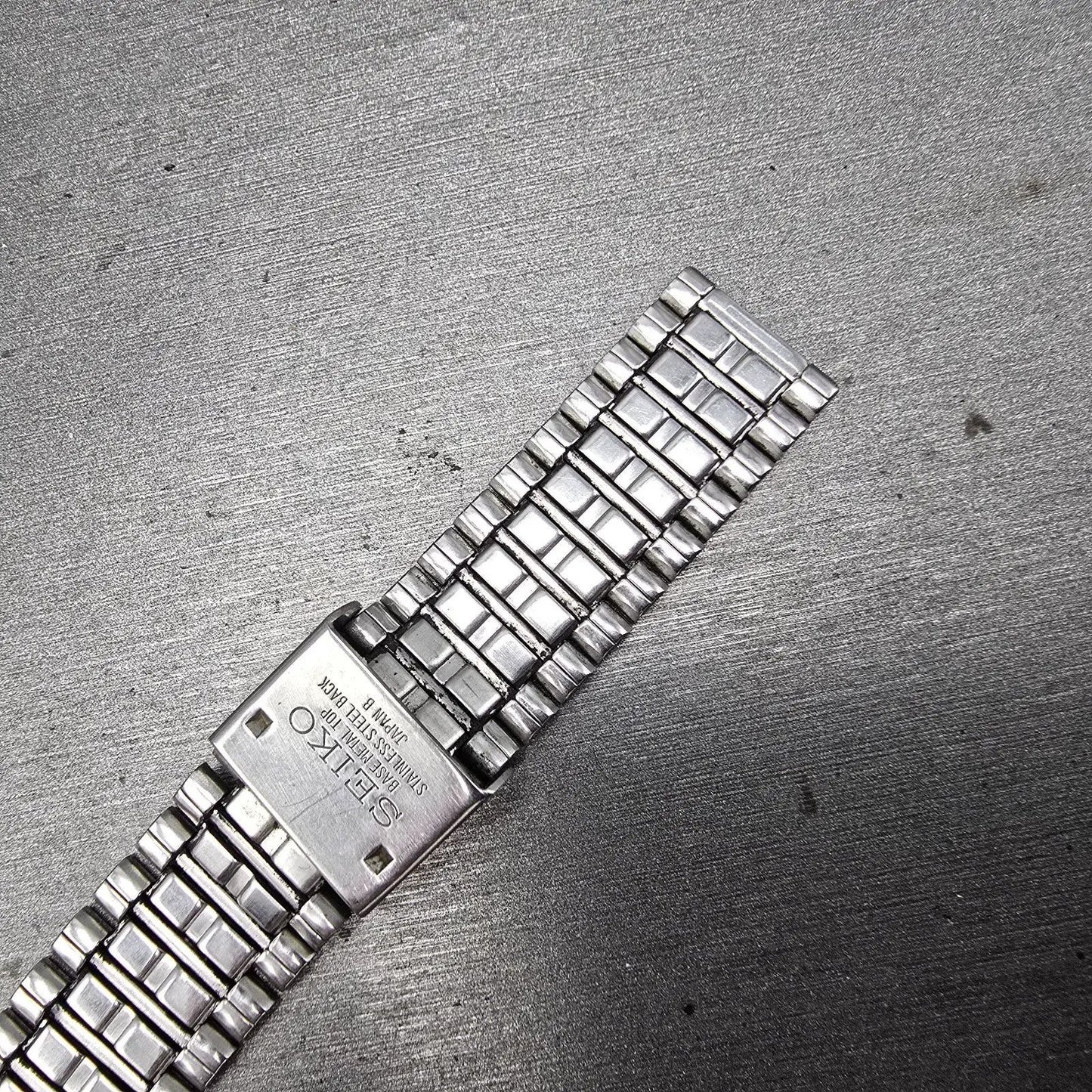 Seiko Watch Men 29mm Silver Dial Two Tone Date Octagon 6439-5039 PARTS Vintage9