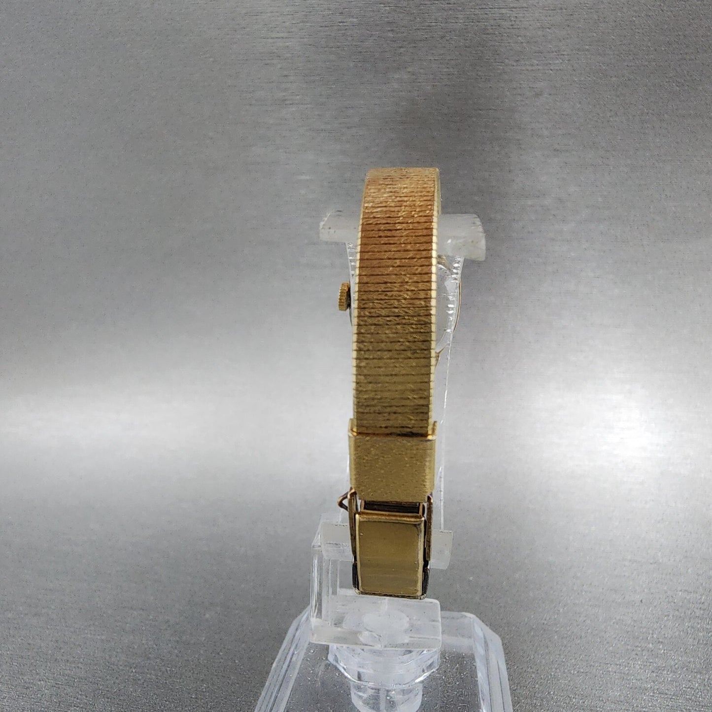 Seiko Watch Women 17mm Gold Dial Gold Gold Rectangle Manual Wind Runs 110055197