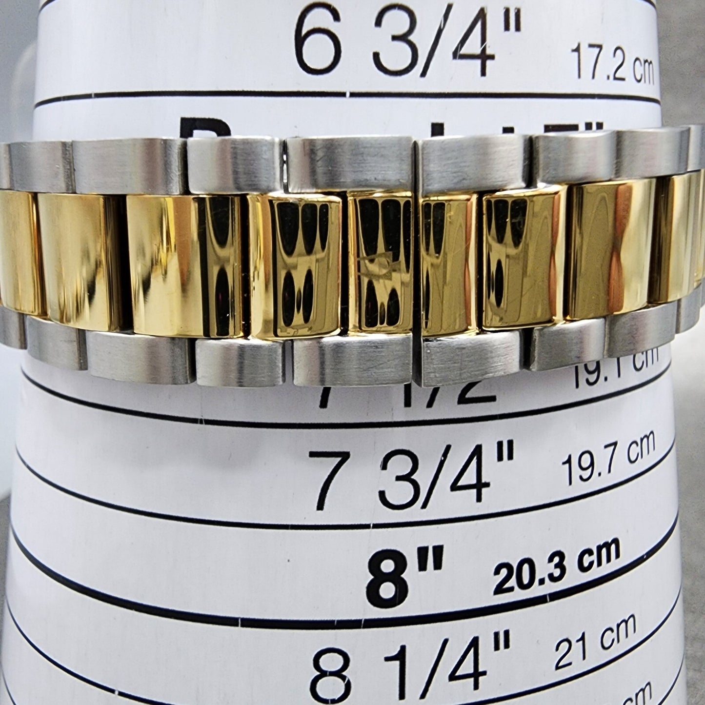 Bulova Surveyor Watch Women 34mm White Dial Two Tone Date Round Braclet 98M13210