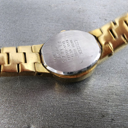 Citizen Watch Women 19mm Champagne Dial Gold Tone 5920S98594 New Battery9