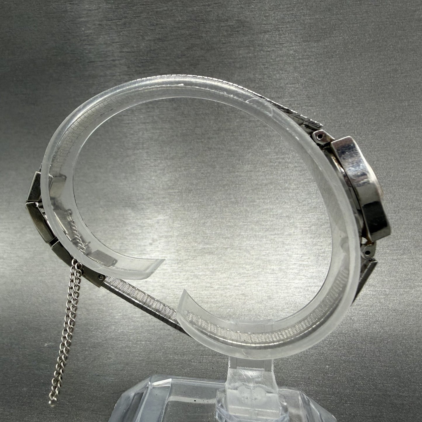 Seiko Watch Women 17mm Silver Dial Two Tone Round 5420-0129 New Battery VTG ATD8