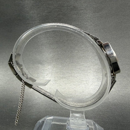 Seiko Watch Women 17mm Silver Dial Two Tone Round 5420-0129 New Battery VTG ATD8