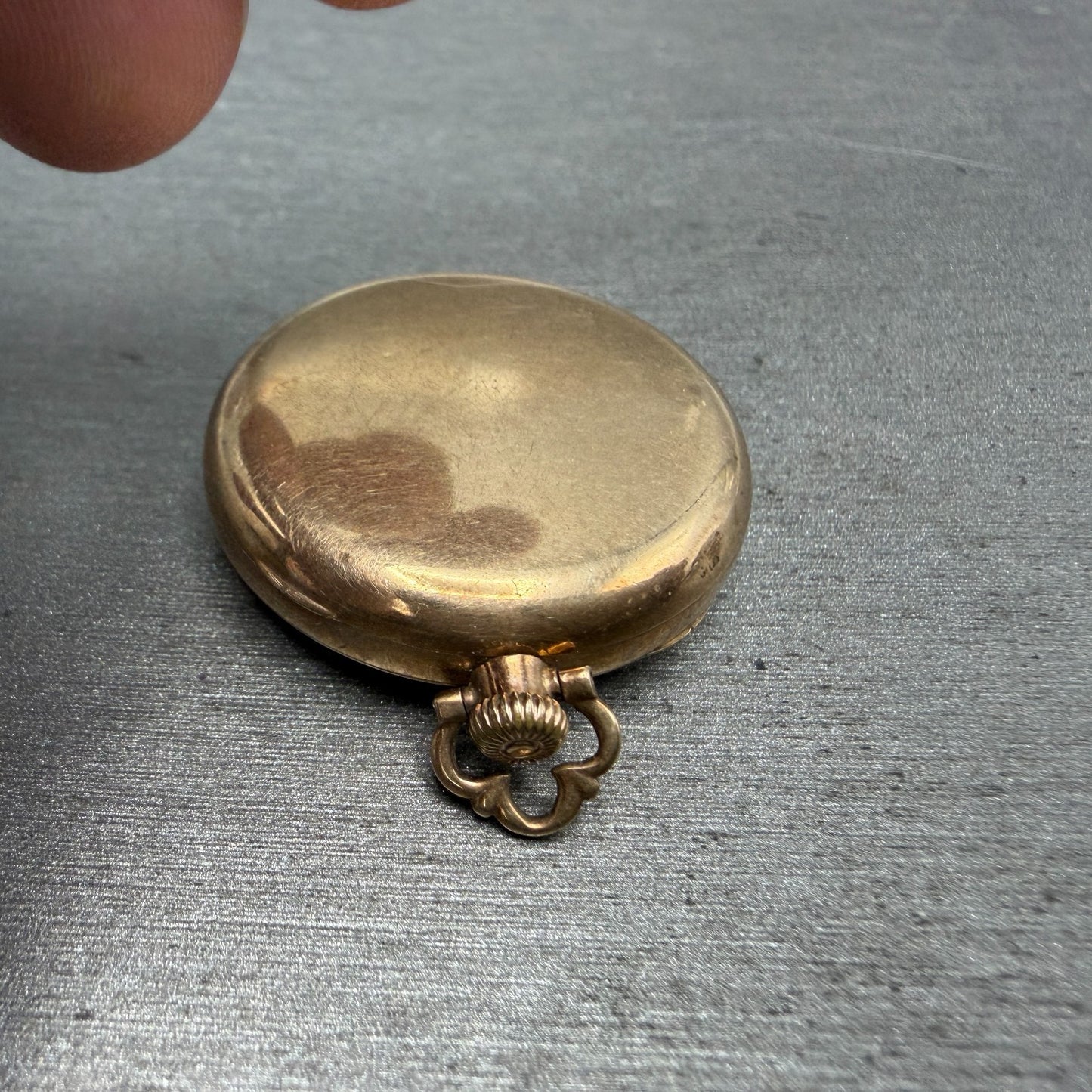 Waltham Pocket Watch 31mm Gold Dial Gold Filled Case Grade 361 PARTS8