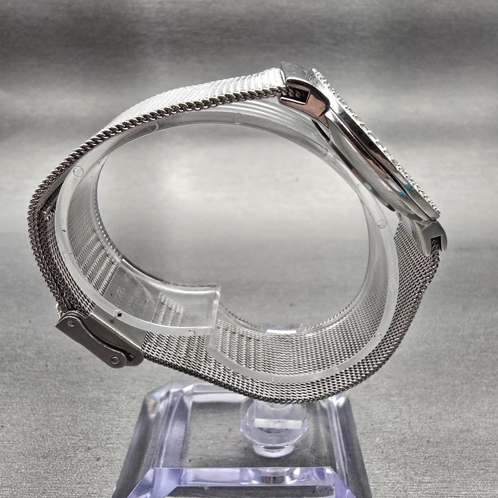 Skagen Watch Women 32mm MOP Dial Silver Tone Gemmed Round 644LSS1 New Battery8