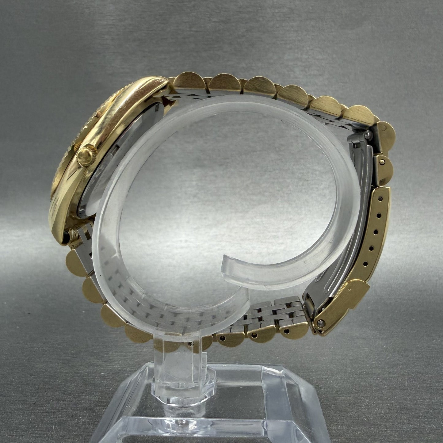 Wittnauer President Watch Men 35mm Gold Dial Gold Tone Daydate KW9650 New Batt6