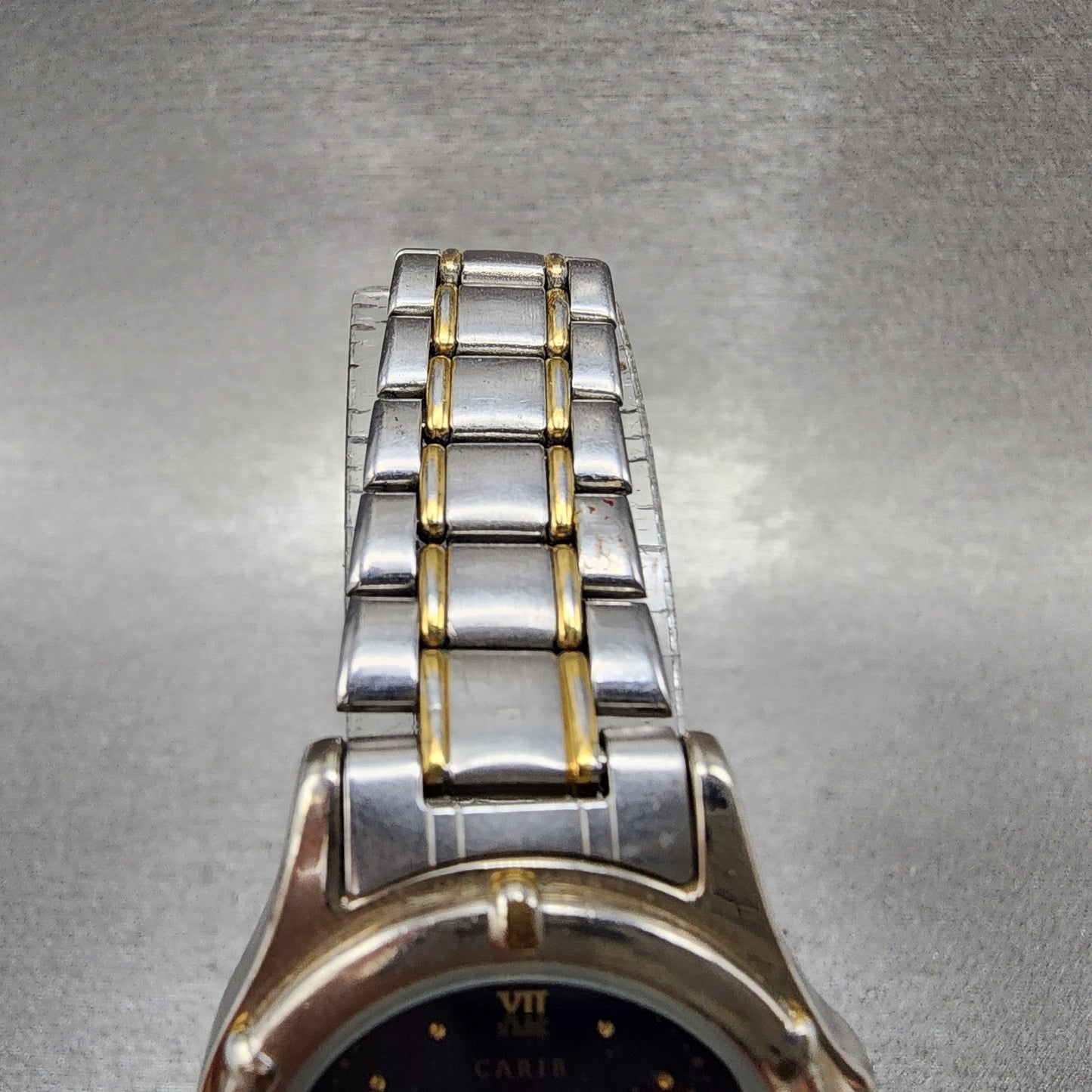 Seiko Alba Carib Watch Women 27mm Blue Dial Two Tone V7011l50 New Battery4