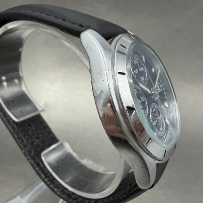 Seiko Alba Chronograph Watch Men 37mm Blue Dial Steel Date 7T92-0CV0 New Battery3